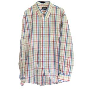 Croft & Barrow Men’s Cotton Wrinkle Resistant Long Sleeve Button Down Shirt XL
